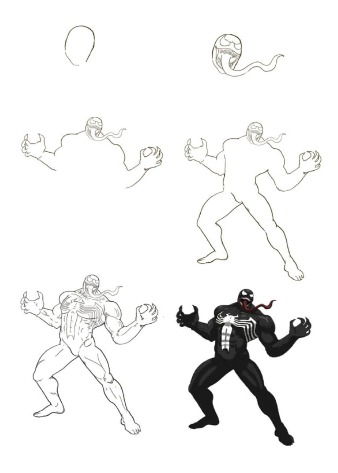 Desenhos de Venom Furioso