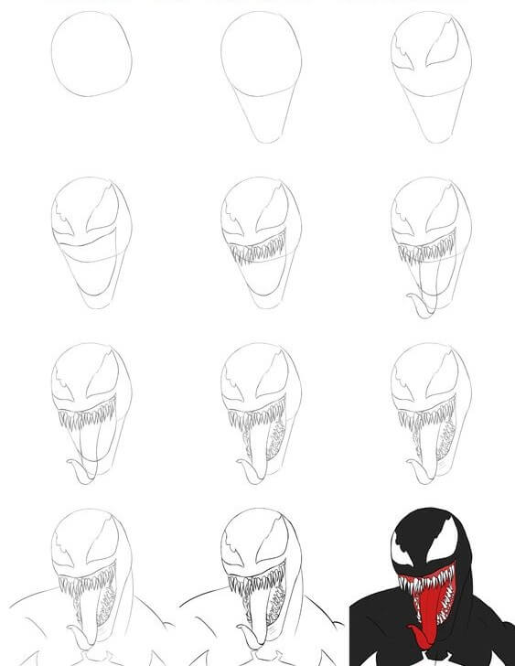Desenhos de Venom para imprimir