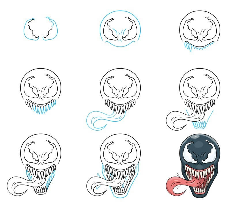 Desenhos de Venom perigoso