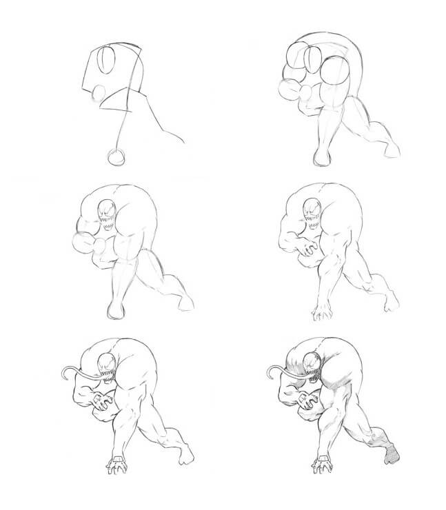 Desenhos de Venom poderoso grátis