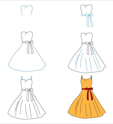 Desenhos de Vestido bonito