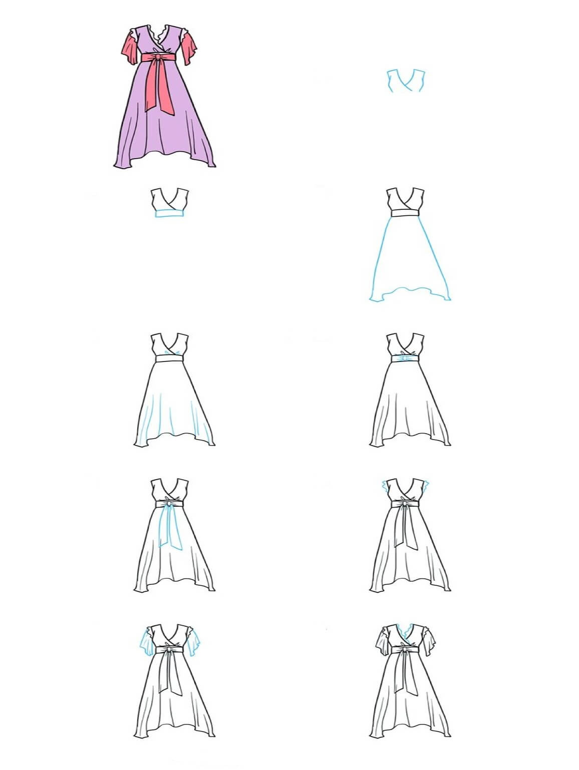 Desenhos de Vestido incrível imagem