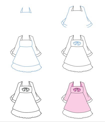Desenhos de Vestido infantil fofo