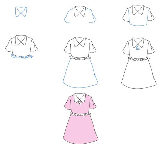 Desenhos de Vestido infantil grátis