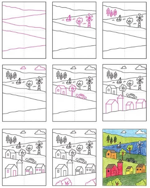 Desenhos de Paisagens