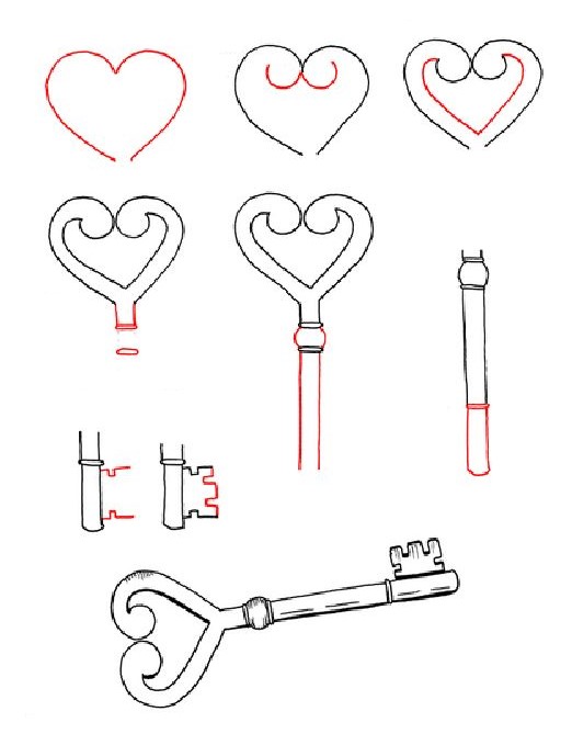 Desenhos de A chave para o amor