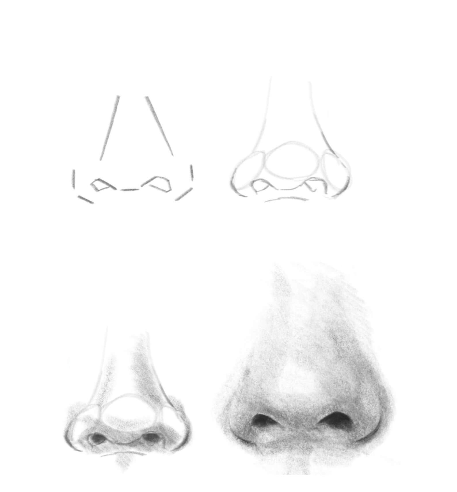 Desenhos de Arte de nariz