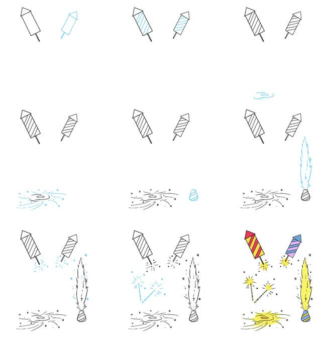Desenhos de Fogos de artifício