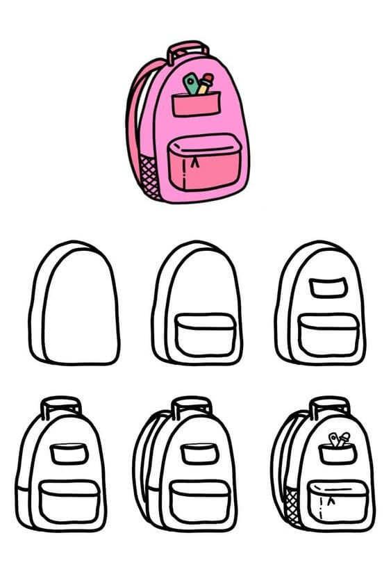 Desenhos de Bolsa rosa