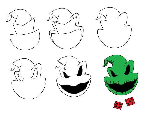 Desenhos de Cabeça do Oogie Boogie