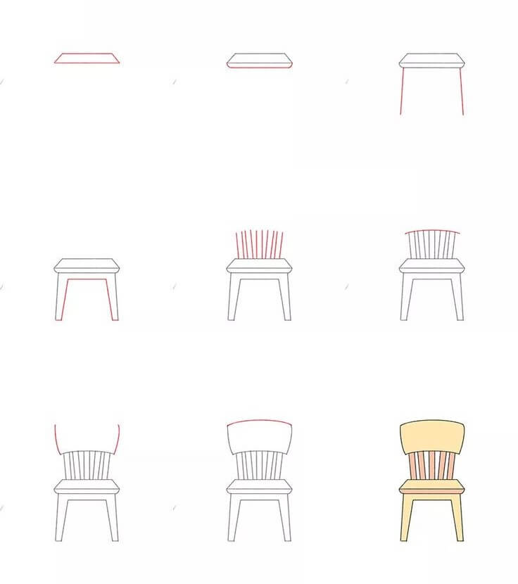 Desenhos de Cadeira Amarela