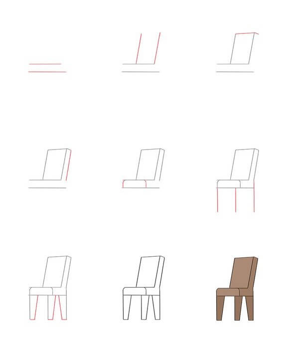 Desenhos de Cadeira de plástico