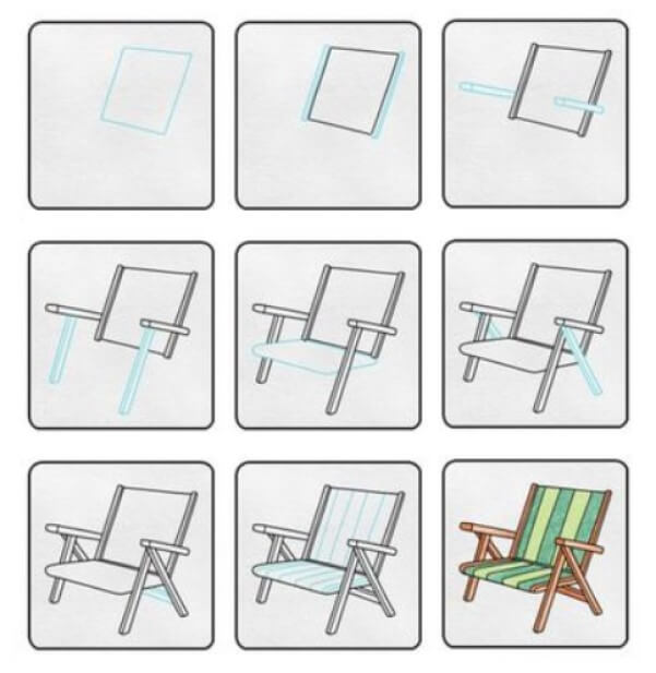 Desenhos de Cadeira de praia