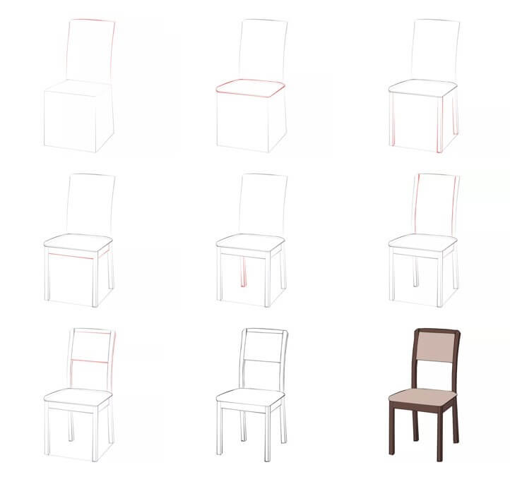 Desenhos de Cadeira Simples