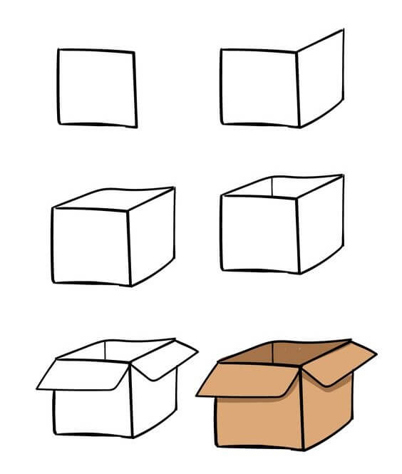Desenhos de Caixa de papel