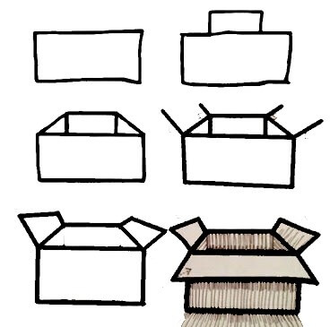 Desenhos de Caixa para crianças