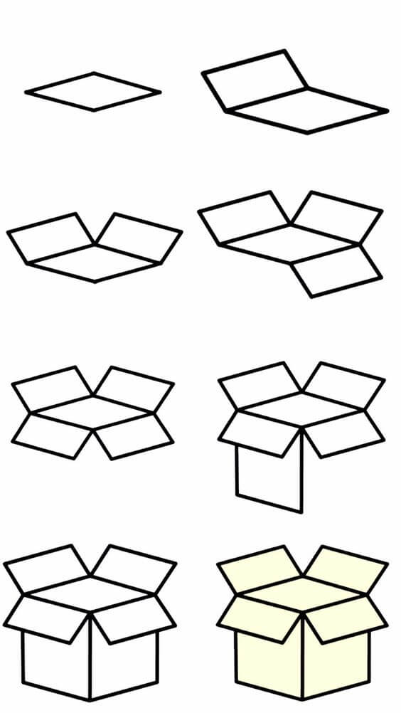 Desenhos de Caixa simples