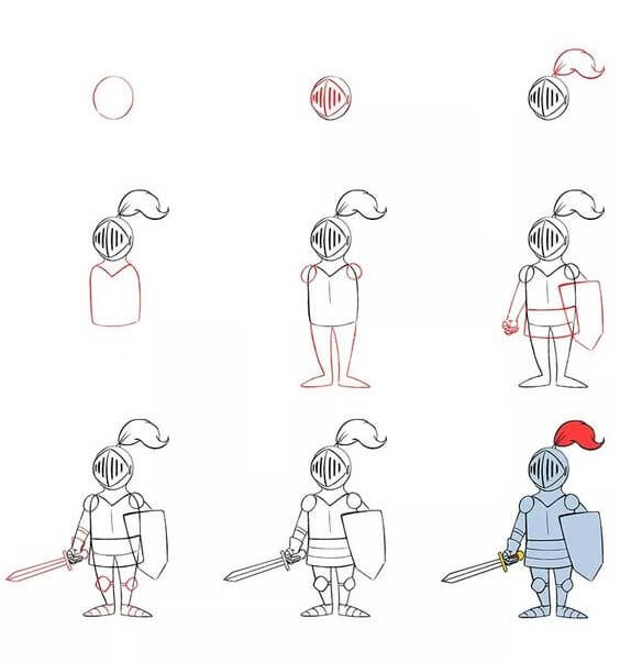 Desenhos de Cavaleiro Europa