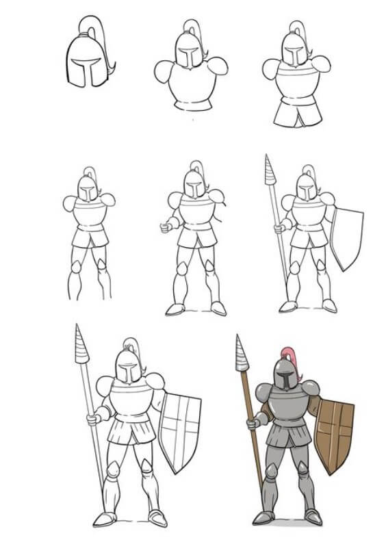 Desenhos de Cavaleiro livre