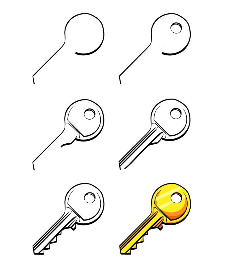 Desenhos de Chave de Ouro