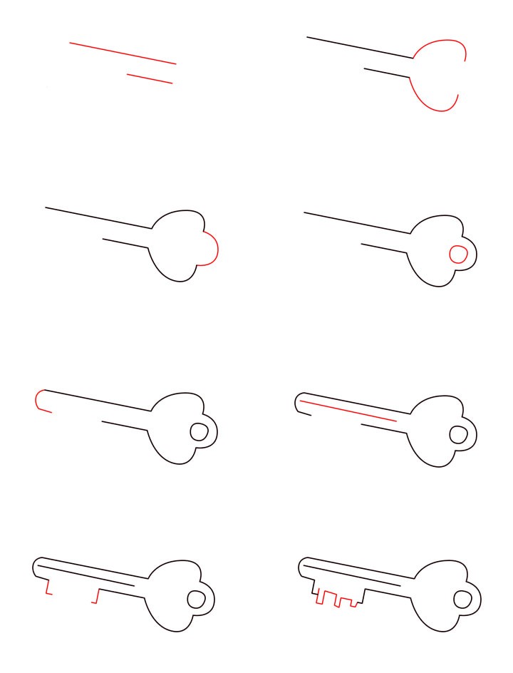 Desenhos de Chave fácil