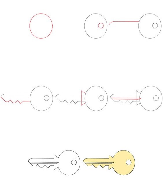 Desenhos de Chave para crianças