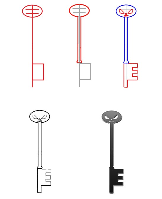Desenhos de Chave simples