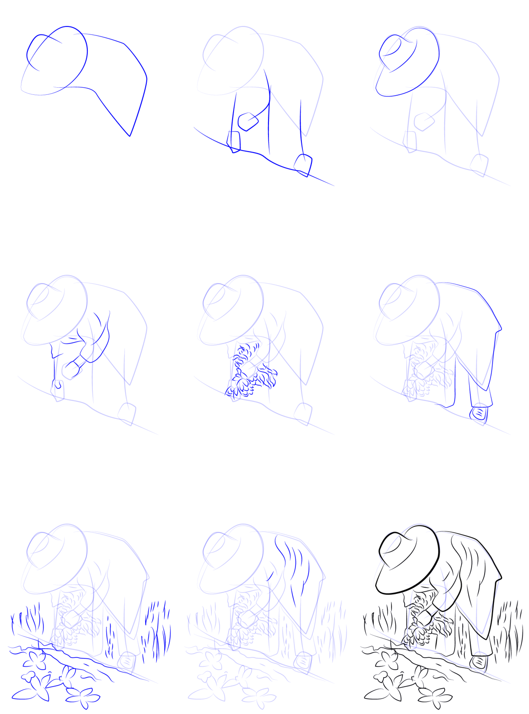 Desenhos de Colheita do Fazendeiro
