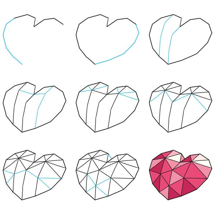 Desenhos de Coração de Rubi