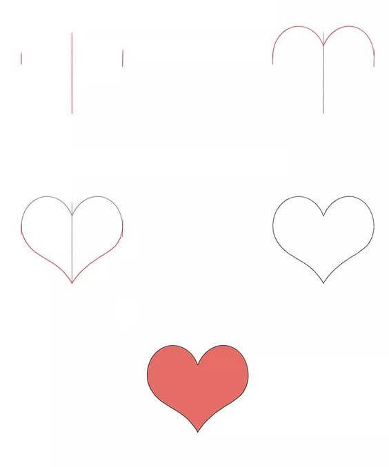 Desenhos de Coração muito tranquilo