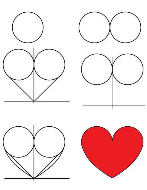 Desenhos de Coração para menina