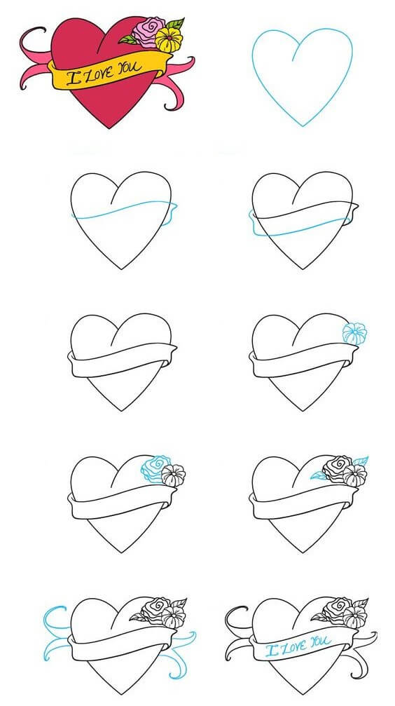 Desenhos de Coração para o amor