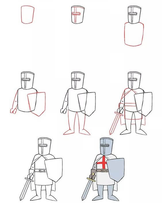Desenhos de Cruz de cavaleiro