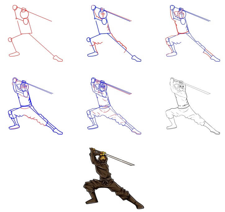 Desenhos de Defesa Ninja