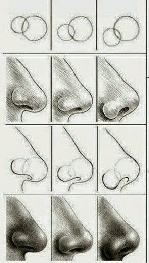 Desenhos de Detalhe do nariz