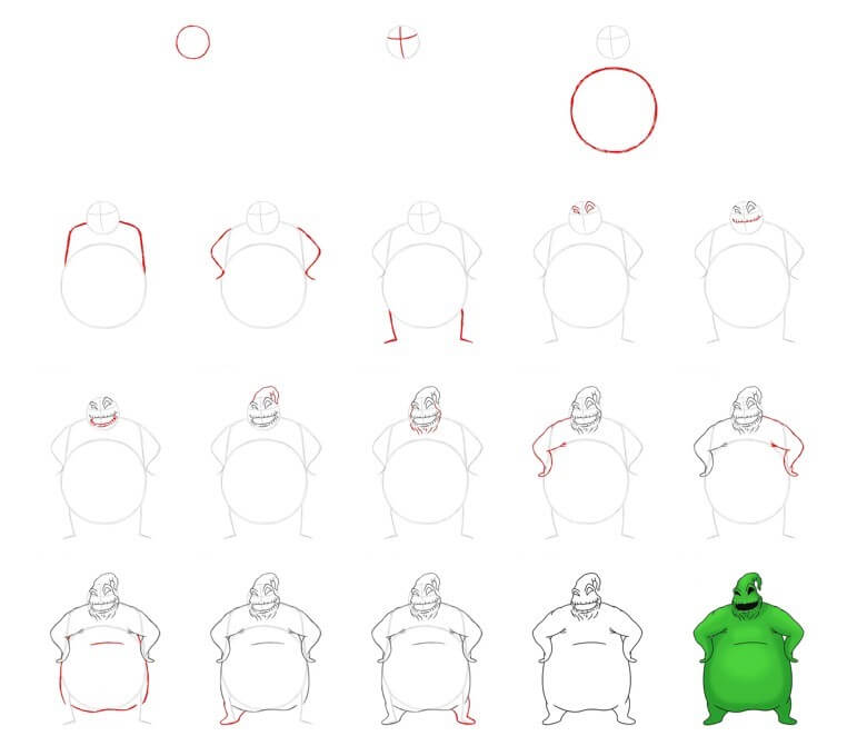 Desenhos de Detalhe do Oogie Boogie