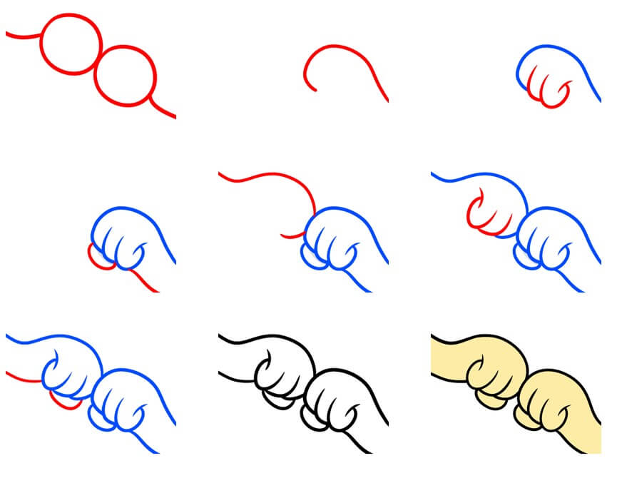 Desenhos de Dois Punhos