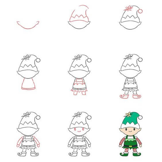 Desenhos de Elfo da Floresta