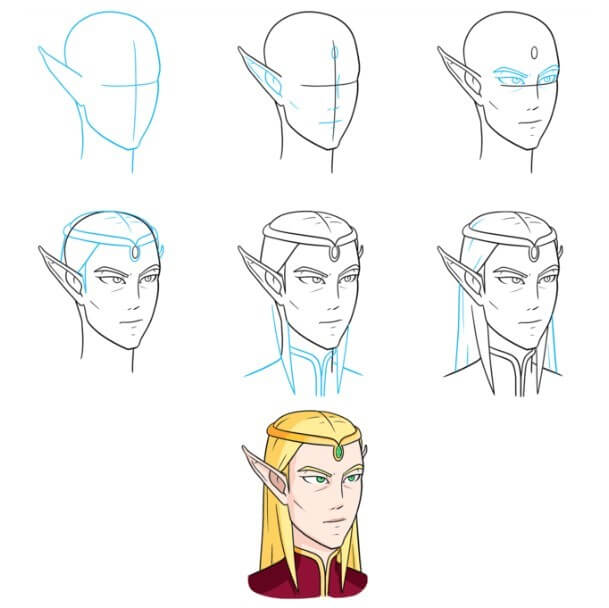 Desenhos de Elfo Mágico