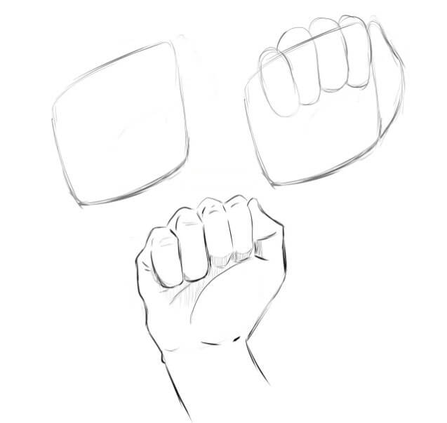 Desenhos de Esboço do Punho