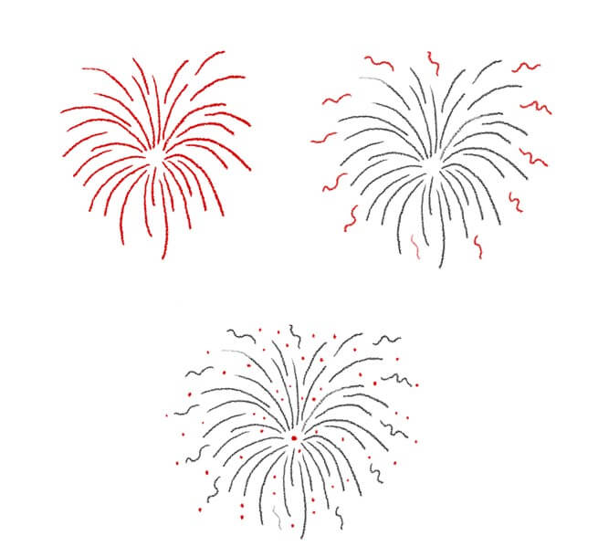 Desenhos de Estampa de fogos de artifício