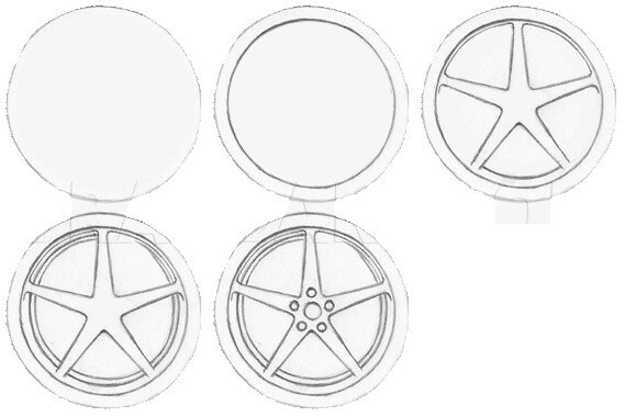 Desenhos de Estrela da roda