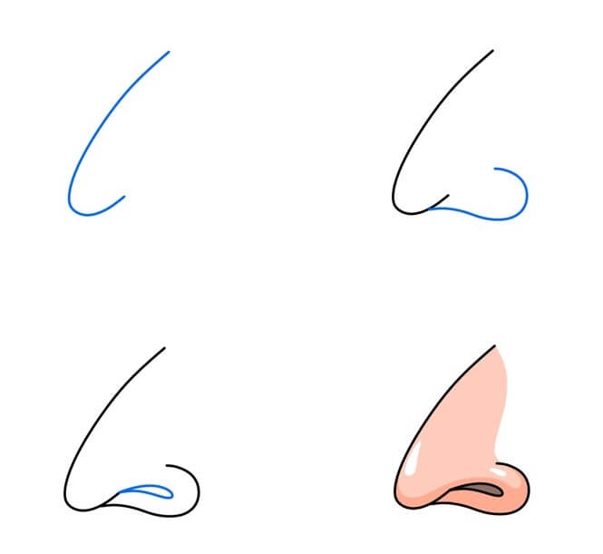 Desenhos de Fácil nariz