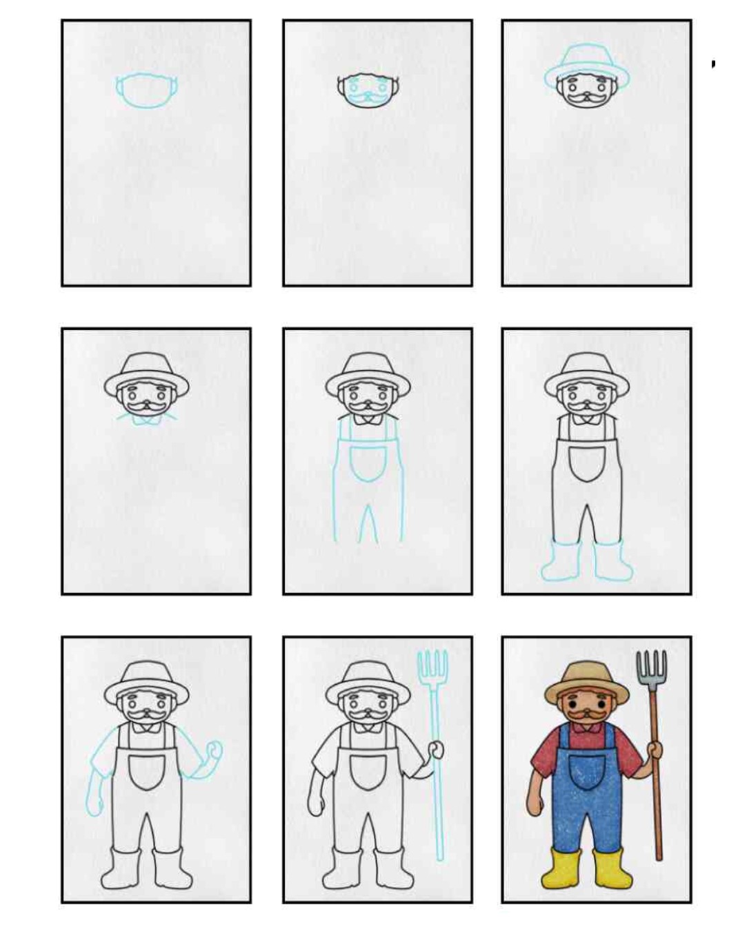 Desenhos de Fazendeiro básico