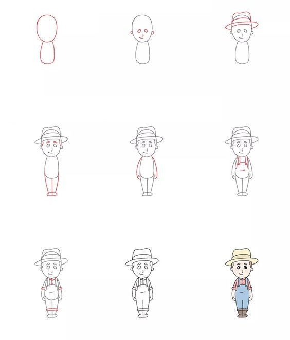 Desenhos de Fazendeiro normal