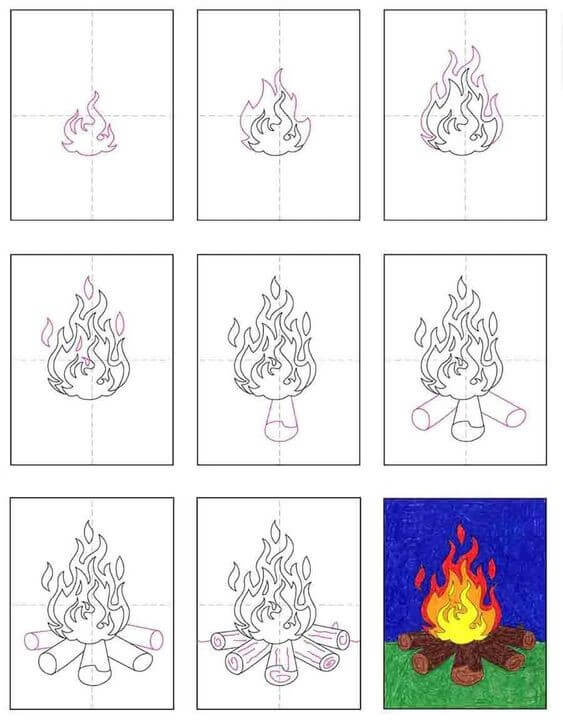 Desenhos de Fogo Forte