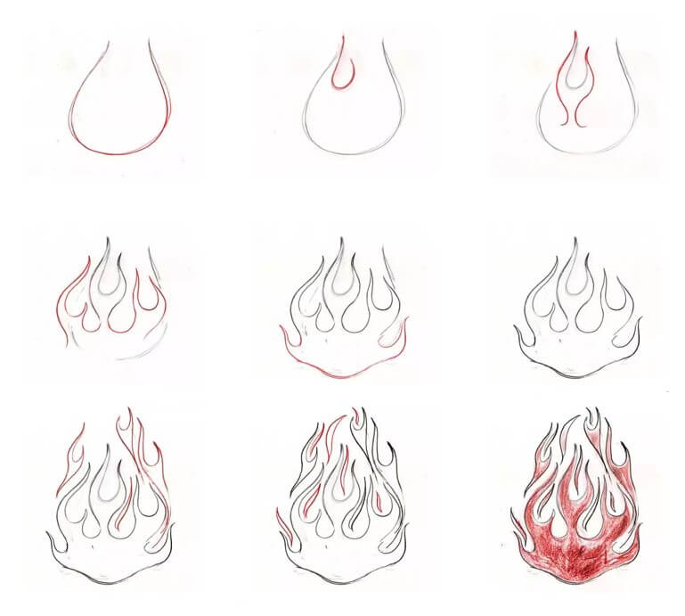 Desenhos de Fogo Intenso