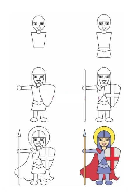 Desenhos de Garota cavaleira