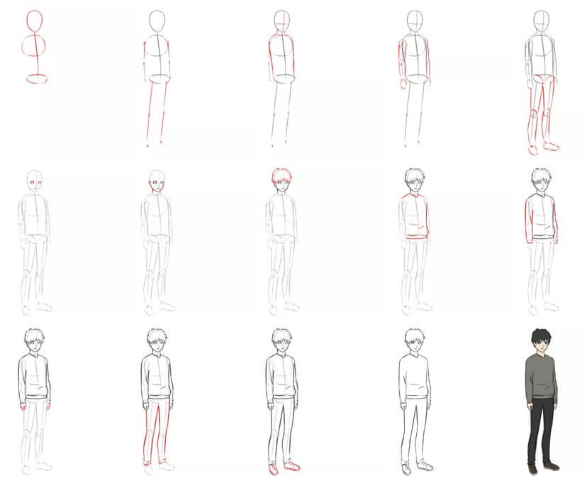 Desenhos de Garoto de anime sombrio