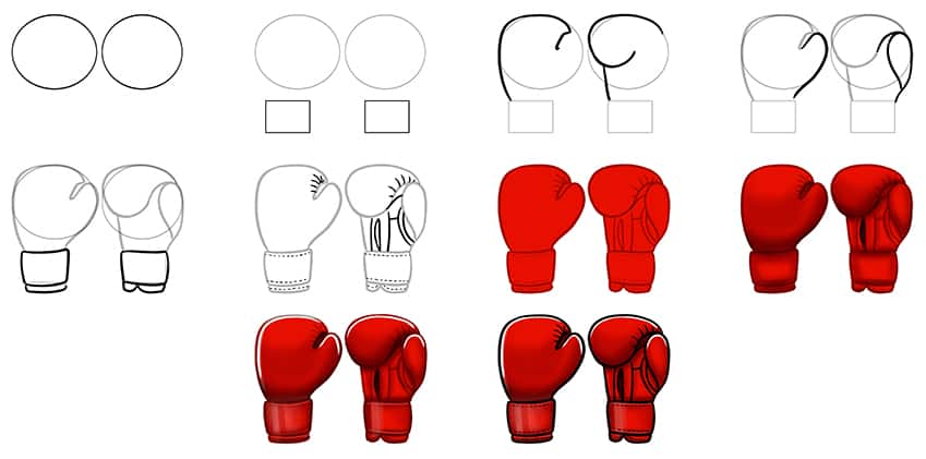 Desenhos de Ideia de luvas de boxe (4)